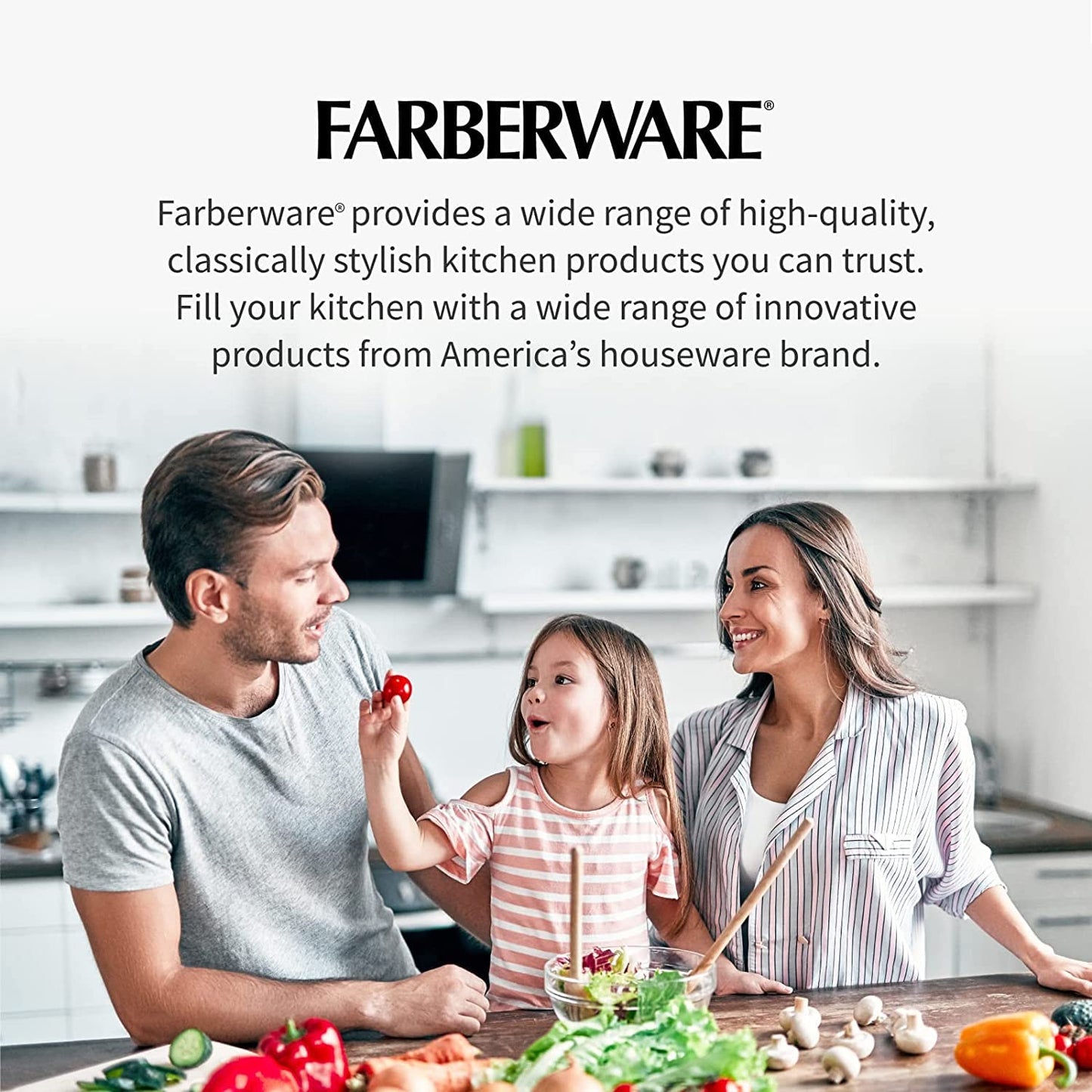Farberware Resin Cutlery Set, 12 Piece, Pastel, Stick Resistant Blades, Ergonomic Grip ANDBalance, Blade Covers Included, Perfect for Back to College and First Kitchens