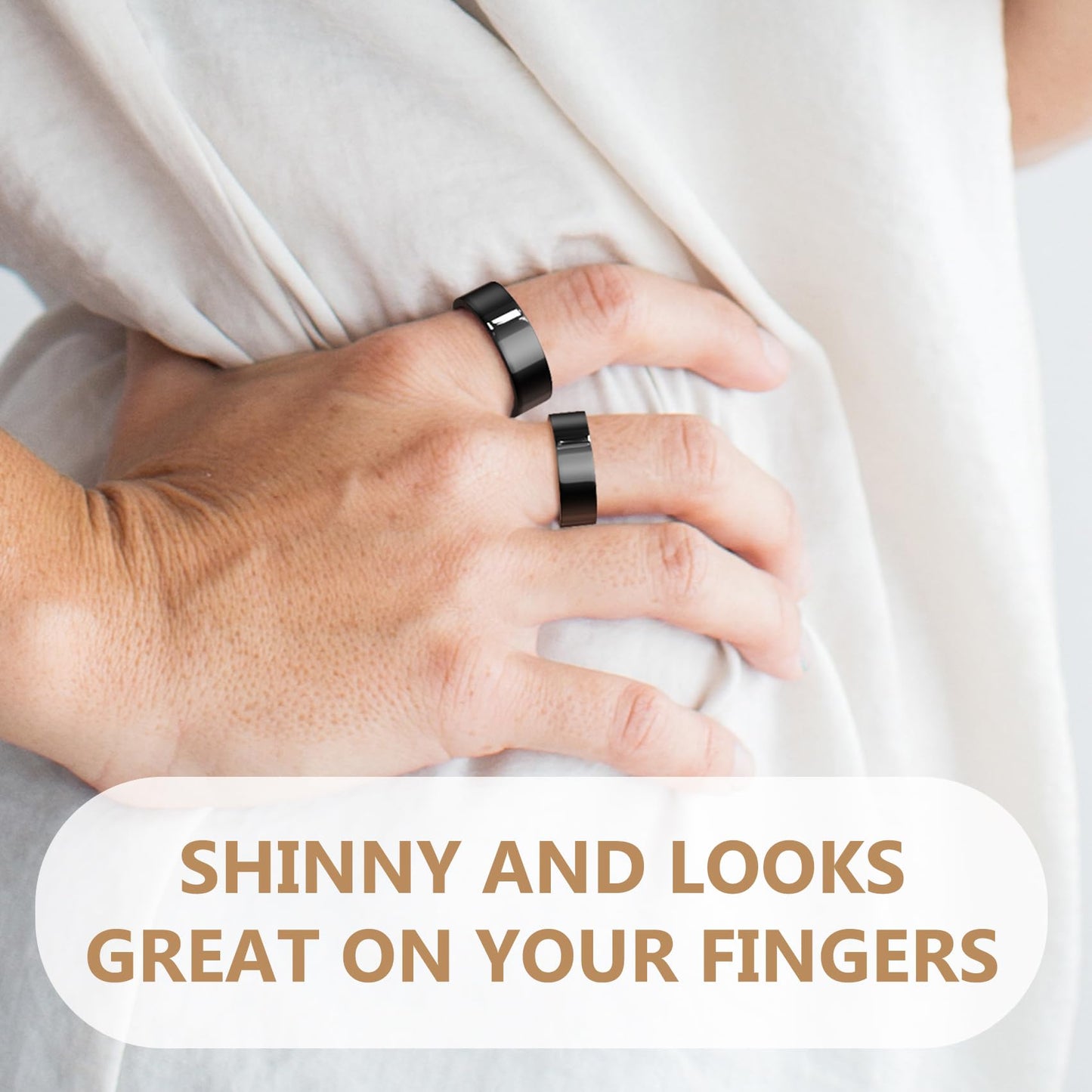 Feraco 2 PCS Copper Rings for Women,99.99% Pure Cooper Magnetic Therapy Thumb Ring Jewelry with Magnets