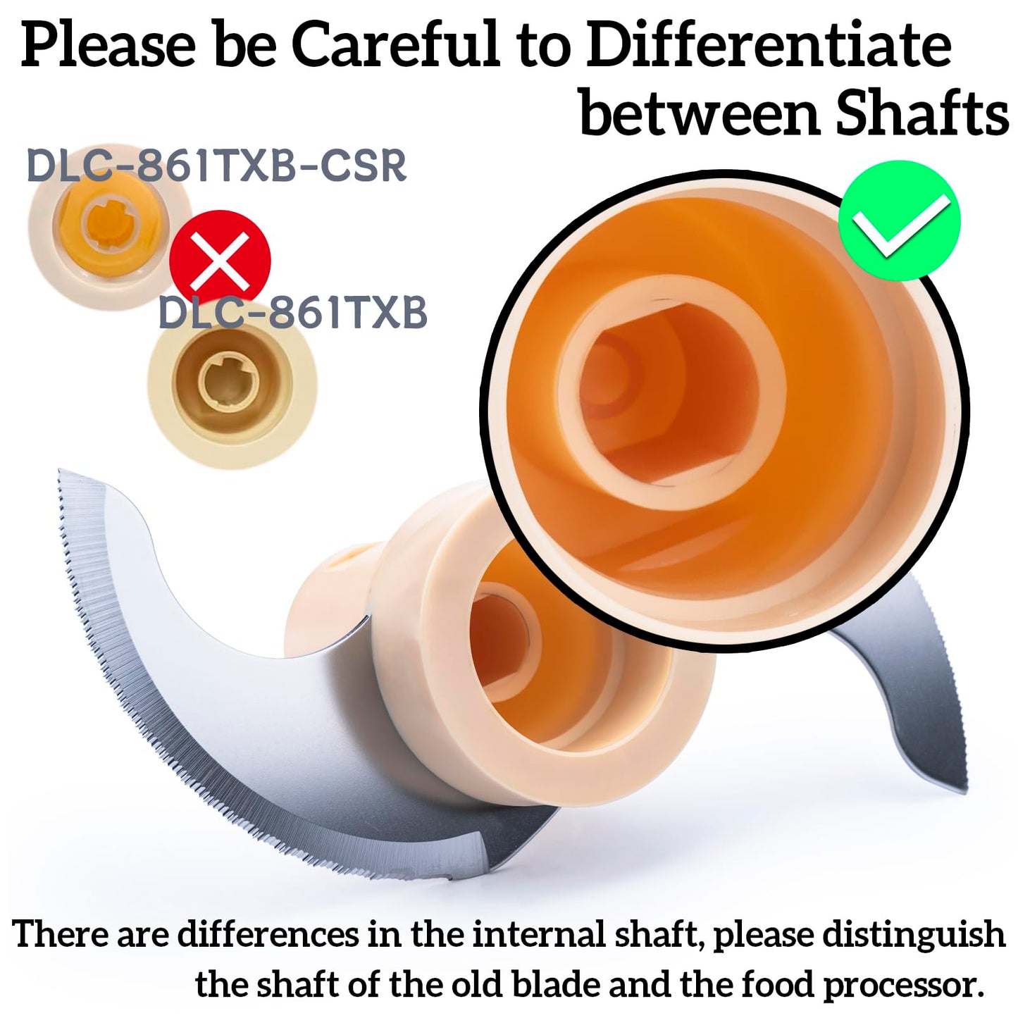 Stainless Blade Replacement for Cuisinart 14 Cup Food Processor DFP-14BCNY DFP-14N DLC-7 Parts, Accessories DLC-001TXB