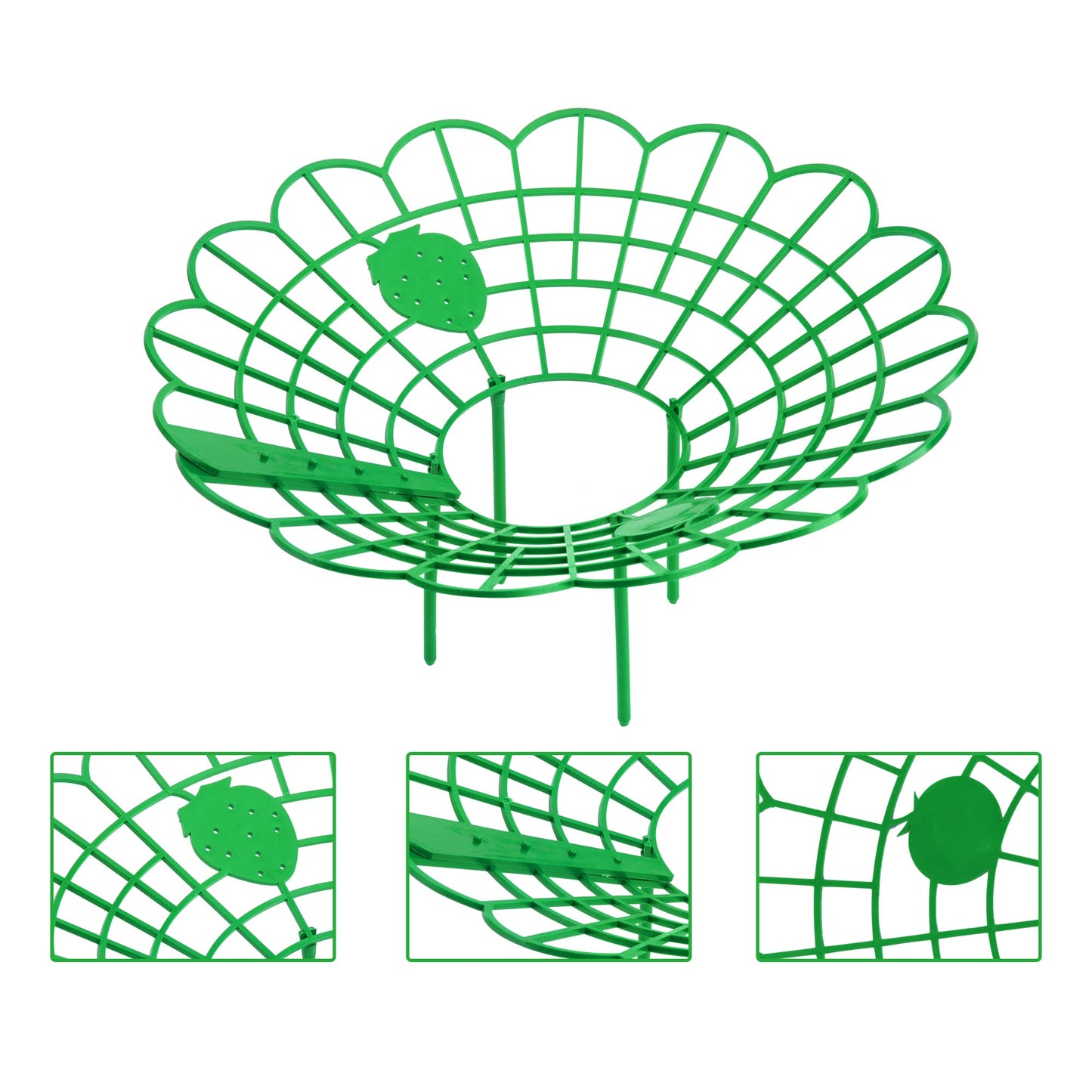 Iceyyyy 6 Pack Strawberry Plant Stand Supports-Strawberry Plant Support Stand Rack with 4 Support Feets-Growing Frame Holder Cage to Keep Berries Clean and Prevent Rot