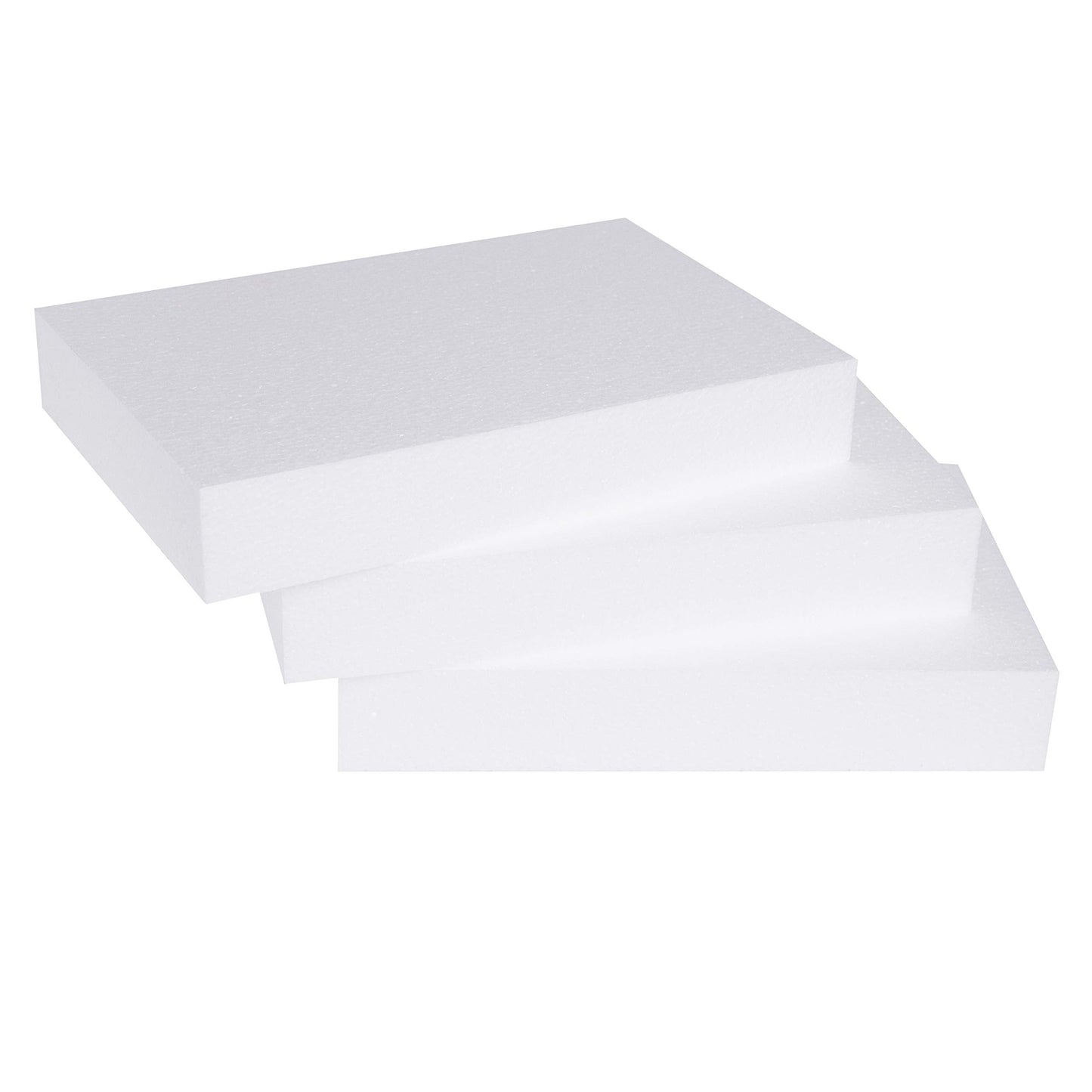Silverlake 8x12x2 Craft Foam for Styrofoam Block Projects (3-Pack)