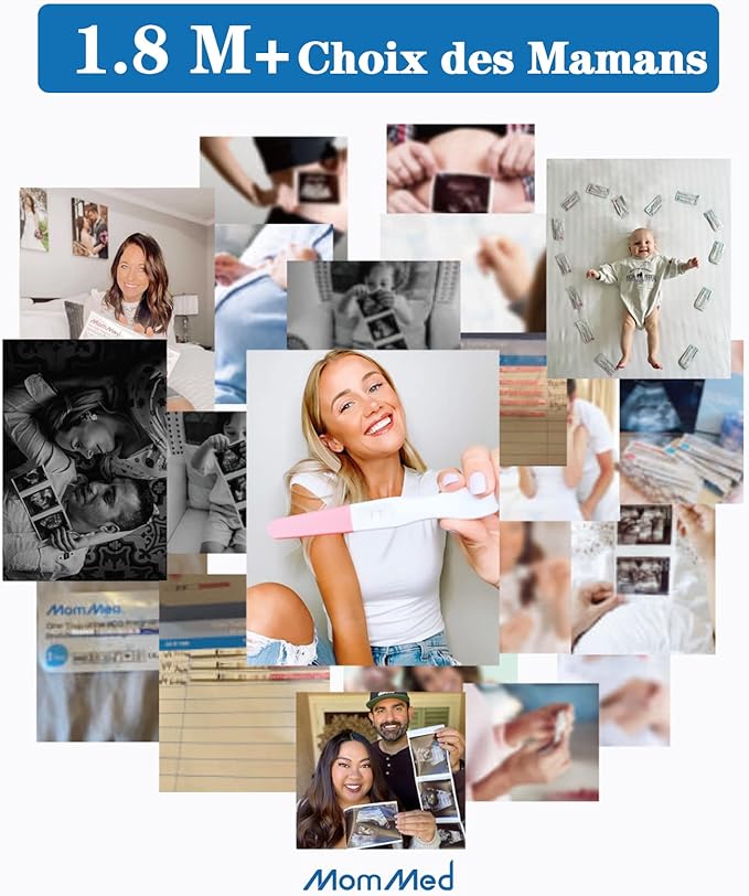 MomMed Early Detection Pregnancy Test, 15 Pack HCG Pregnancy Test Strips, Individually-Sealed Pregnancy Tests,Pregnancy Tests,99% Accurate (No Urine Cup)