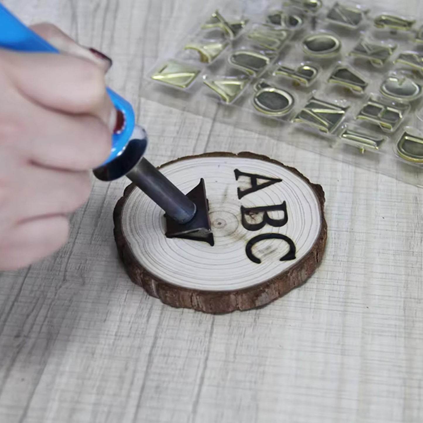 Arokimi Wood Burning Tips,Uppercase Alphabet HotStamps Set for Branding and Personalization of Wood, Leather, and Other Surfaces, Letter (Letters)
