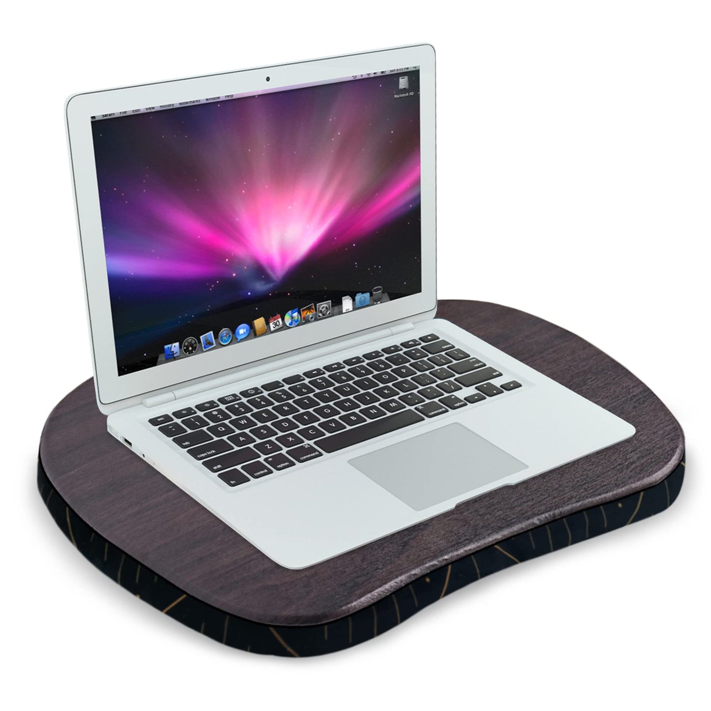 Jasenna Lap Laptop Desk - Portable Lap Desk with Pillow Cushion, Fits up to 15.6 inch Laptop for Home Office Students Use as Computer Laptop Stand, Book Tablet(1-Dark Grey)