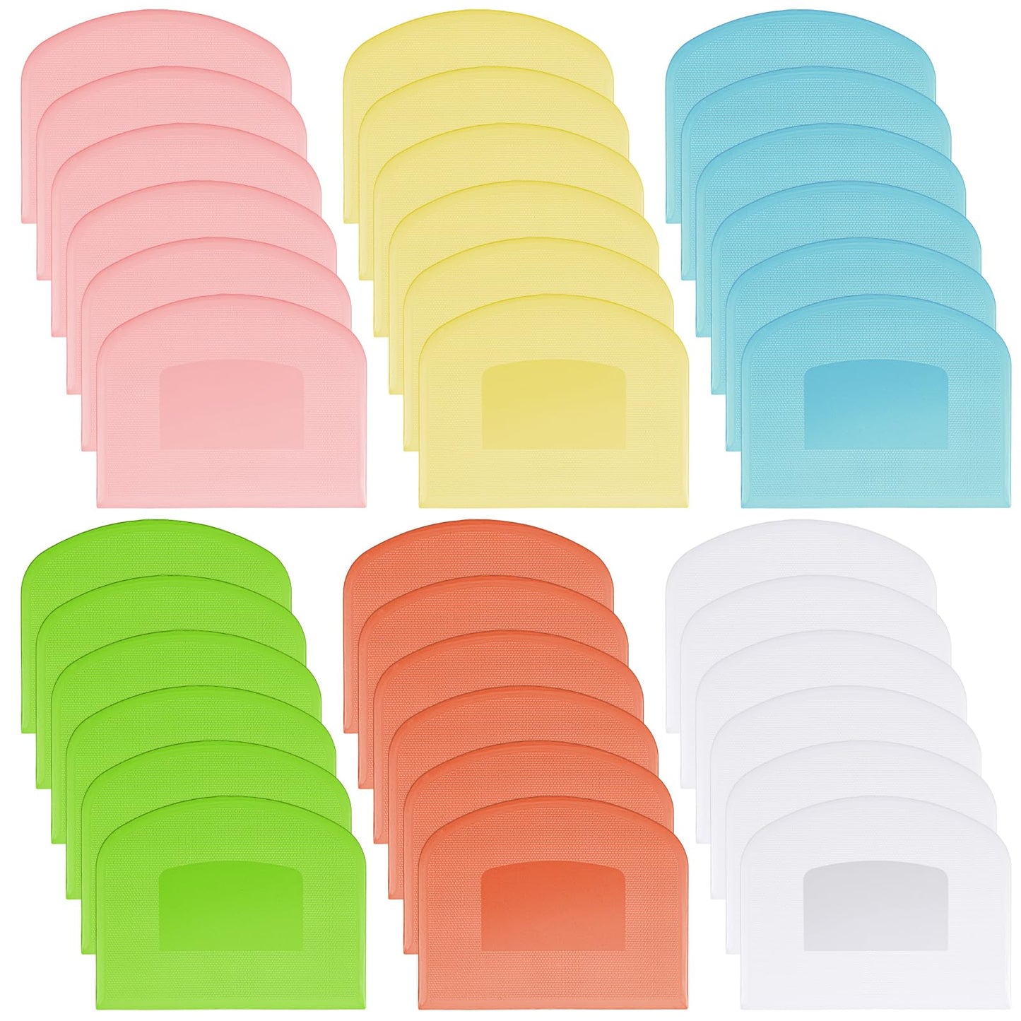 36 Pcs Food Scraper, Flexible Dough Scraper, Multifunctional Kitchen Scrapers Tool, Bread Dough Cutter, Cake Smoother for Icing,