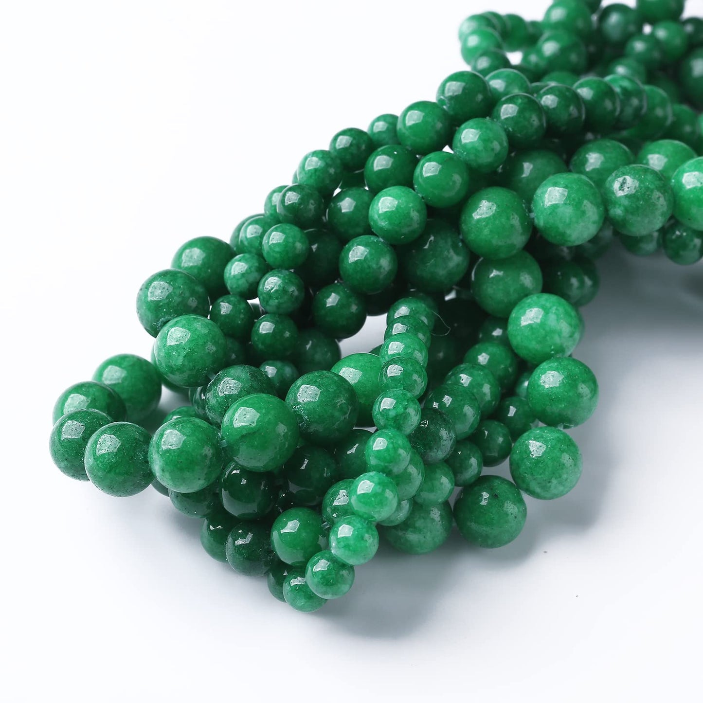 90PCS 4MM Dry Green Jasper Stone Beads Natural Gemstone Bead Crystal Healing Energy Jewelry Making DIY 15 inches