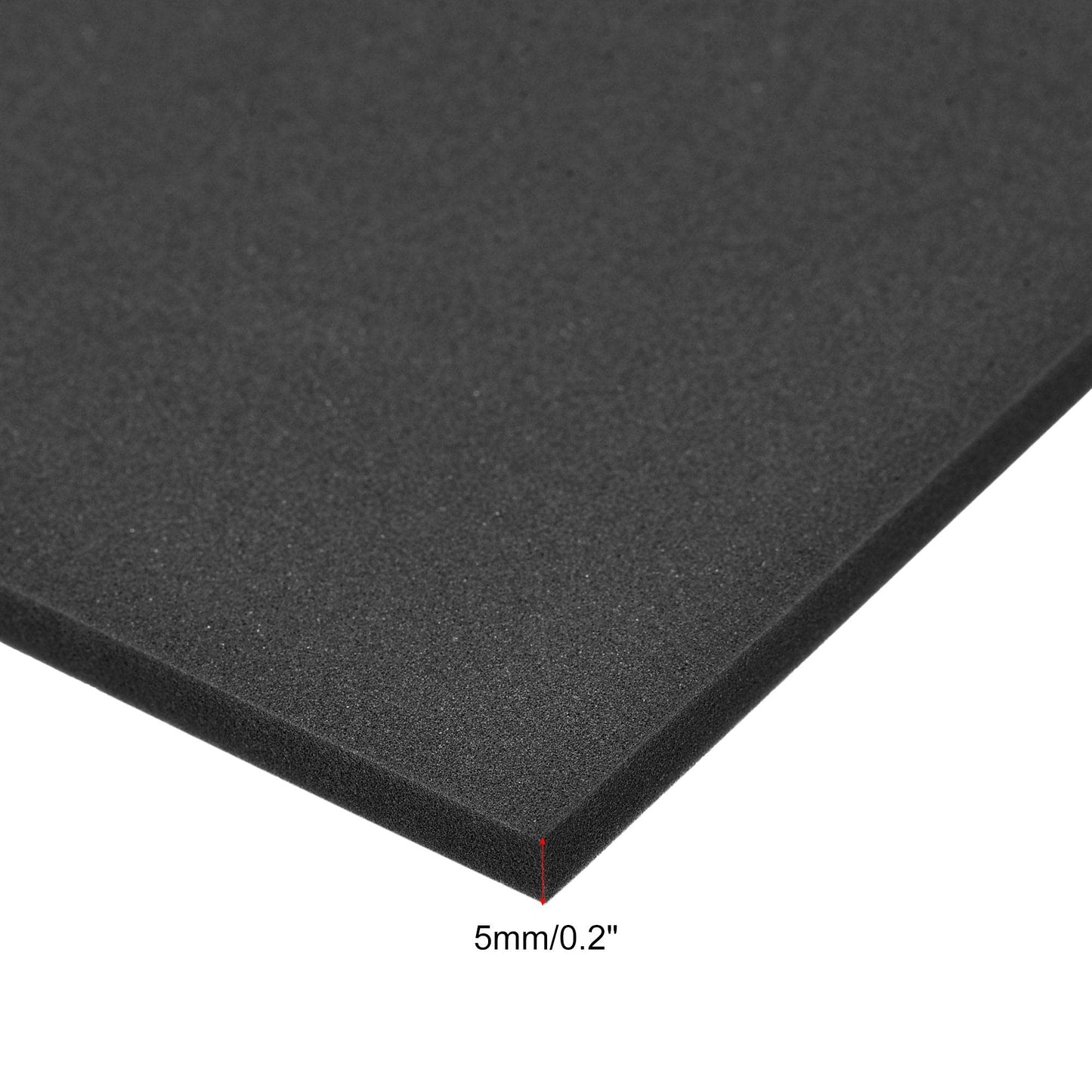 uxcell Black EVA Foam Sheets 10 x 10 Inch 5mm Thickness for Crafts DIY Projects, 4 Pcs