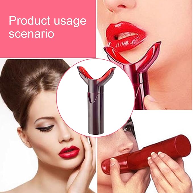 Lip Plumper Device Self-Suction Lip Enhancer Tool Portable Manual Massage Plumper Easy-to-Use Circulation Boosting Line Reducer for Fuller