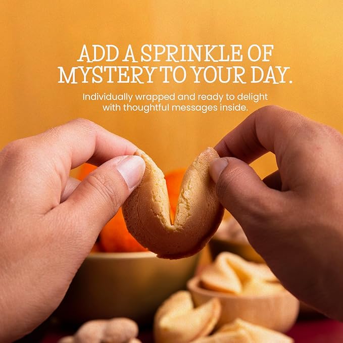 Fortune Cookies | Individually Wrapped Fortune Cookies for Christmas, Parties, Weddings, Events, and Celebrations with Fun Fortunes Multiple options Pack (75 Pack)