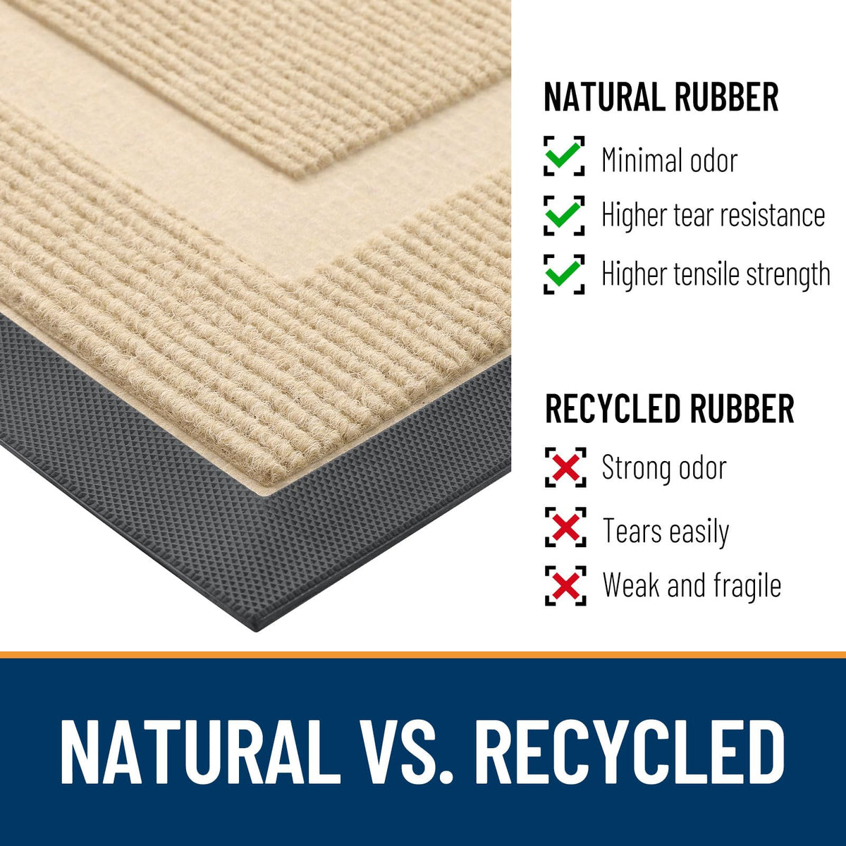 Half Circle Front Door Mat Outside 47x23 All