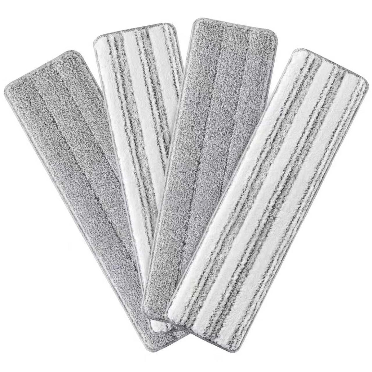Microfiber Replacement Pads for 17.7" Flat Mop System (4 Count)