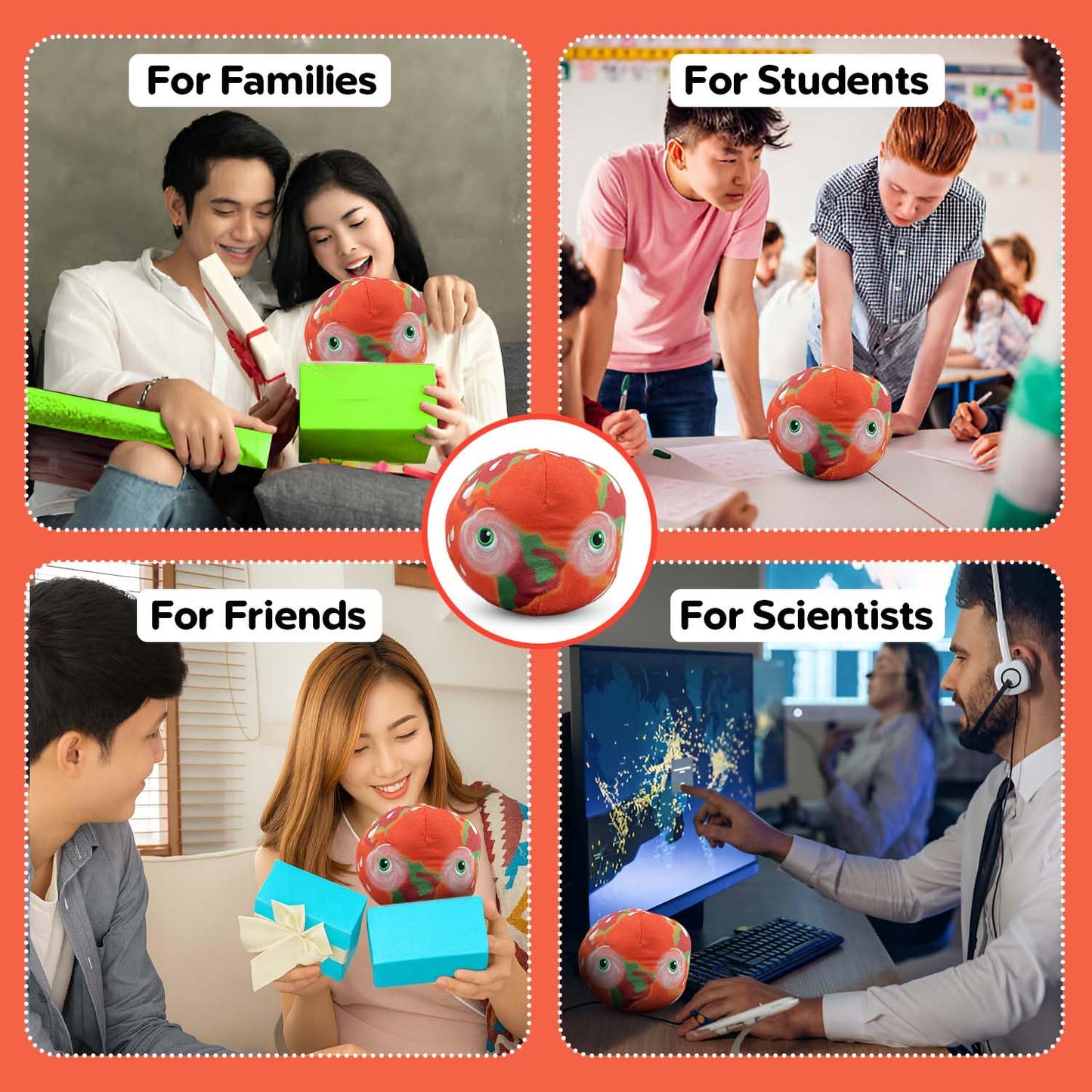 Thunderheads Hot Planet Plushie, Educational Earth Science Plush with Fact Card, STEM Tool for Meteorology, Planet Science and Climate, Eco-Conscious Weather Gift for Educators, & All who Love Nature
