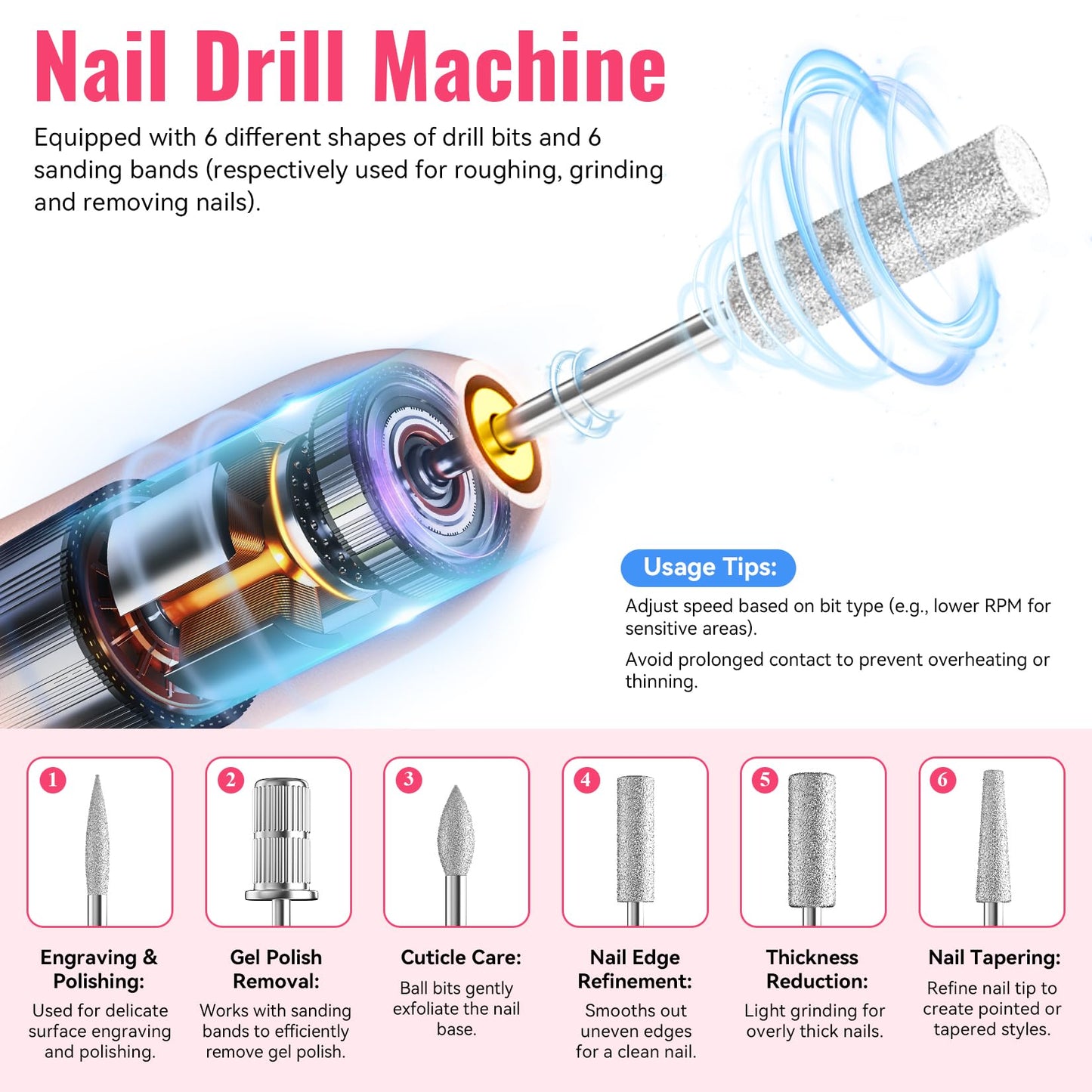 PHOENIXY 53 Pcs Gel Nail Polish Kit with U V Light Nail Drill, 35 Colors Gel Nail Kit Pink 5Pcs Glossy Matte Glitter Gold Silver Top Base Coat for DIY Home Manicure Gift Sets for Women