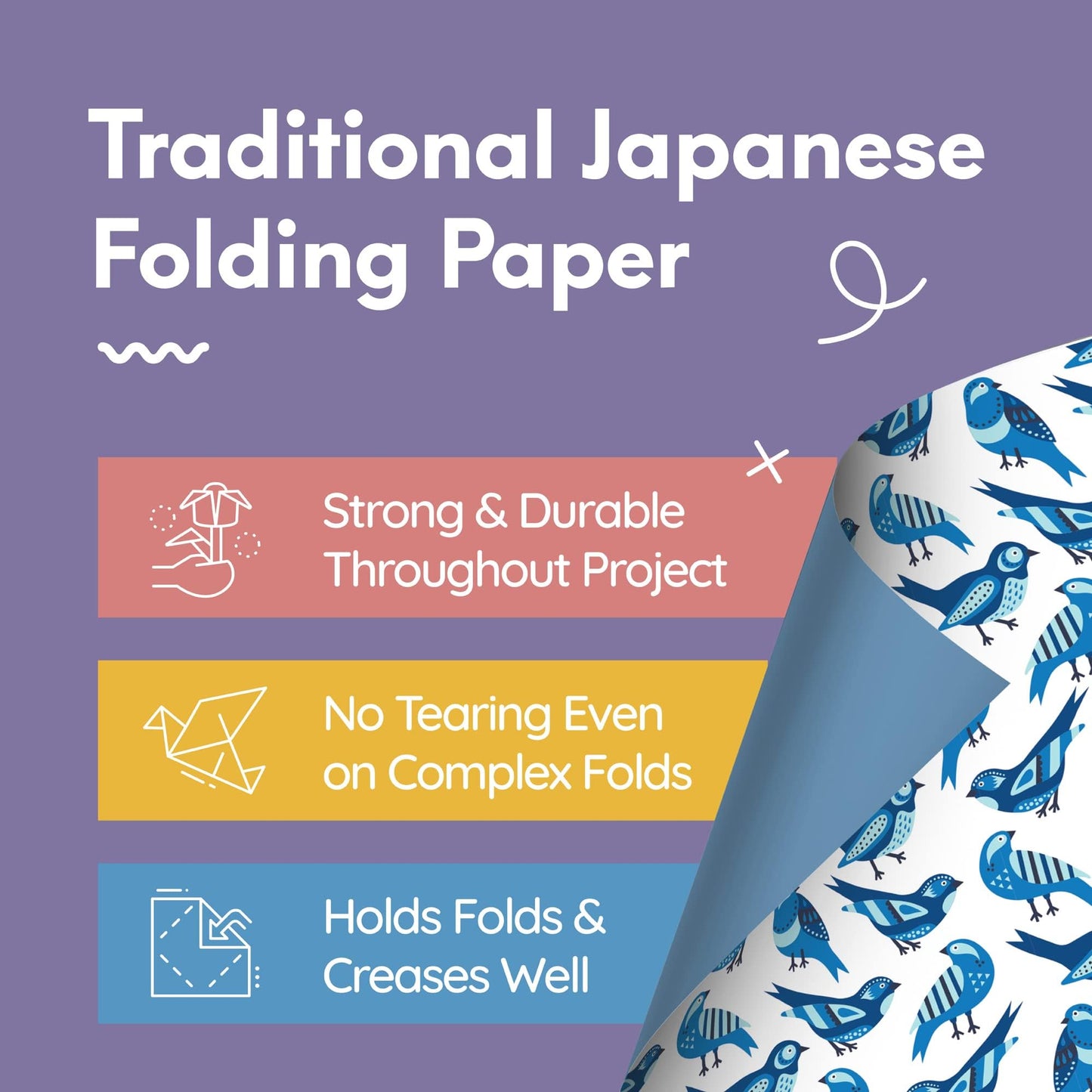 Japanese Origami Paper Set - 120 Sheets - Traditional 6x6 Folding Kit Featuring Floral, Animal, Aztec, Geometric Designs for Kids and Adults