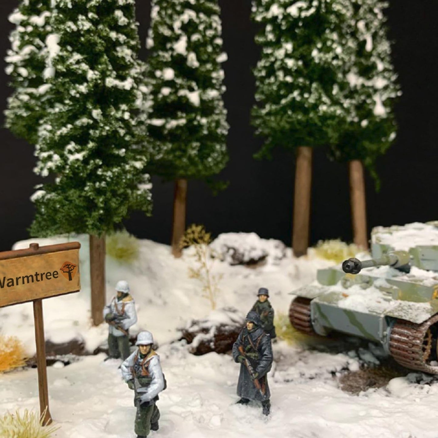 Warmtree 22PCS Mixed Scale Model Trees, Mini Snow Pine Model Trees 2-6 Inch, for Diorama Supplies Christmas Accessories Miniature Christmas Trees Micro Train Landscape Railway Sand Table