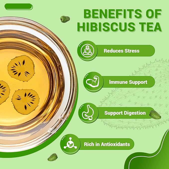 Soursop Leaf Herbal Tea (Graviola) - Caffeine & Sugar Free, 80 Teabags