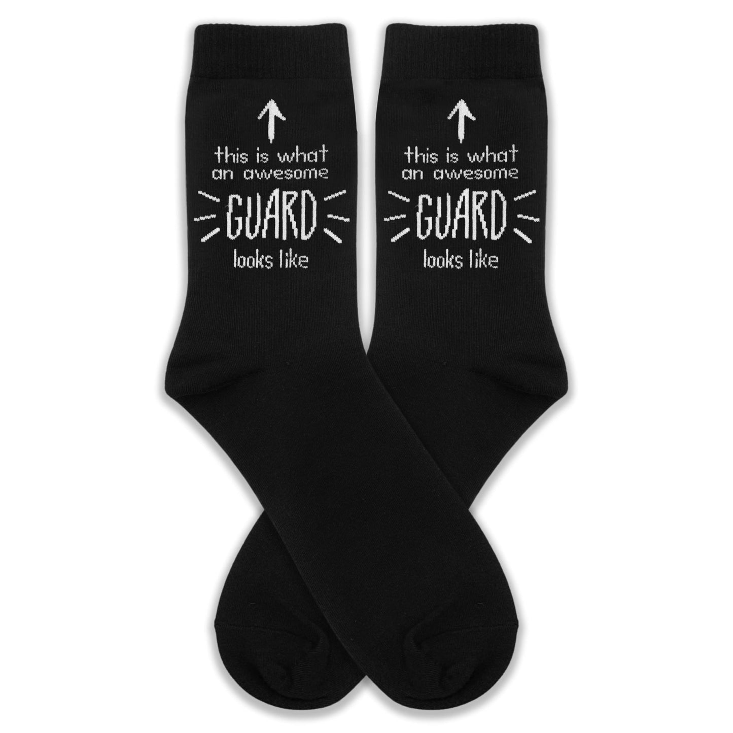 This Is What an Awesome Guard Looks Like Socks – Funny Security Guard Gifts for Birthday, Christmas, Retirement, Work Anniversary, or Just Because.(196)