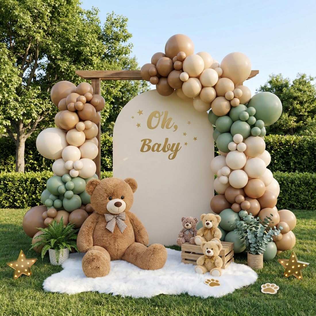 MaoGoLan Bulk Teddy Bear Baby Shower, 10 Packs Small Teddy Bear Stuffed Animals in Bulk,13.5" Small Stuffed Bears Plush for Wedding,Birthday,Christmas, Party Decorations