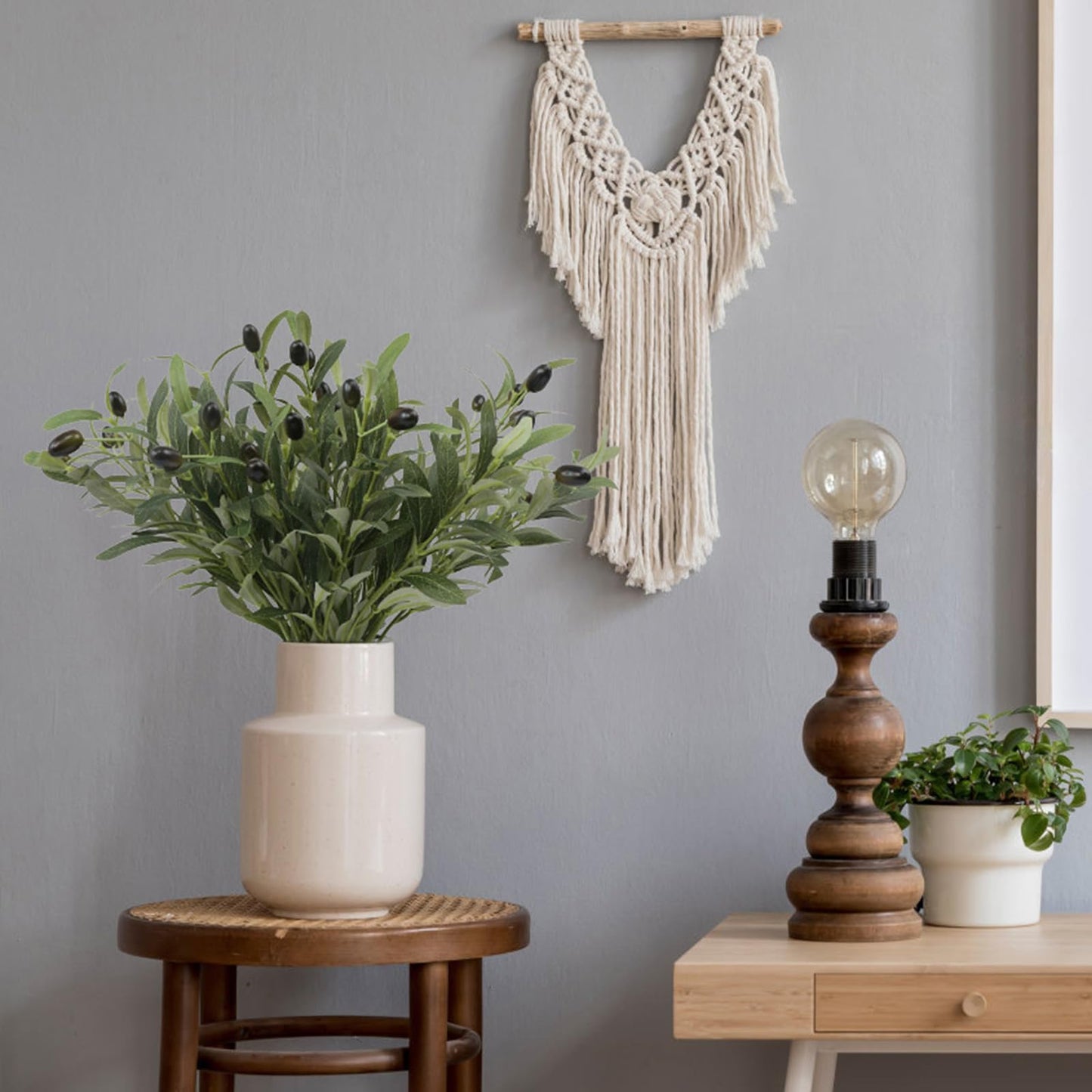 Leftover 6PCS 18Inch Faux Olive Branches for Vase,Artificial Olive Tree Branches,Fake Plants,Greenery Stems,Eucalyptus Stems,Green Leaves for Centerpieces Decoration,Home Decor,Coffee Table Decor