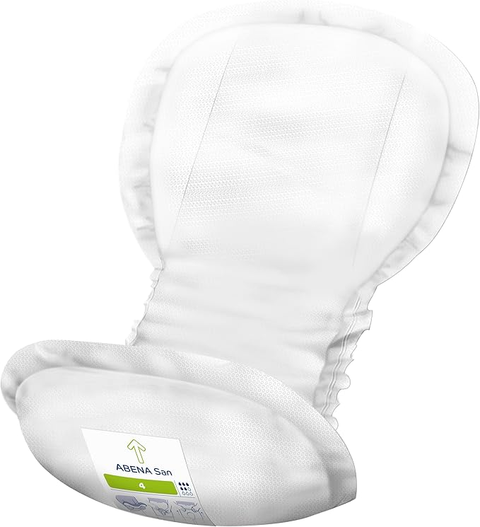 Abena San Premium Incontinence Pads, Moderate Absorbency, (Sizes 4 to 7), Size 4, 30 Count