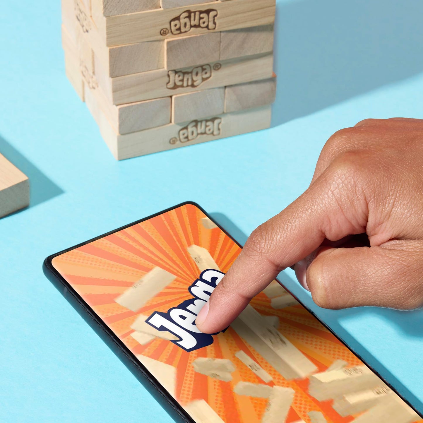 Official Hasbro Games Jenga Game | Digital Die for 6 More Ways to Play | Original Wood Block Game | Stacking Tower | Ages 6+ | 1+ Players | Party Games