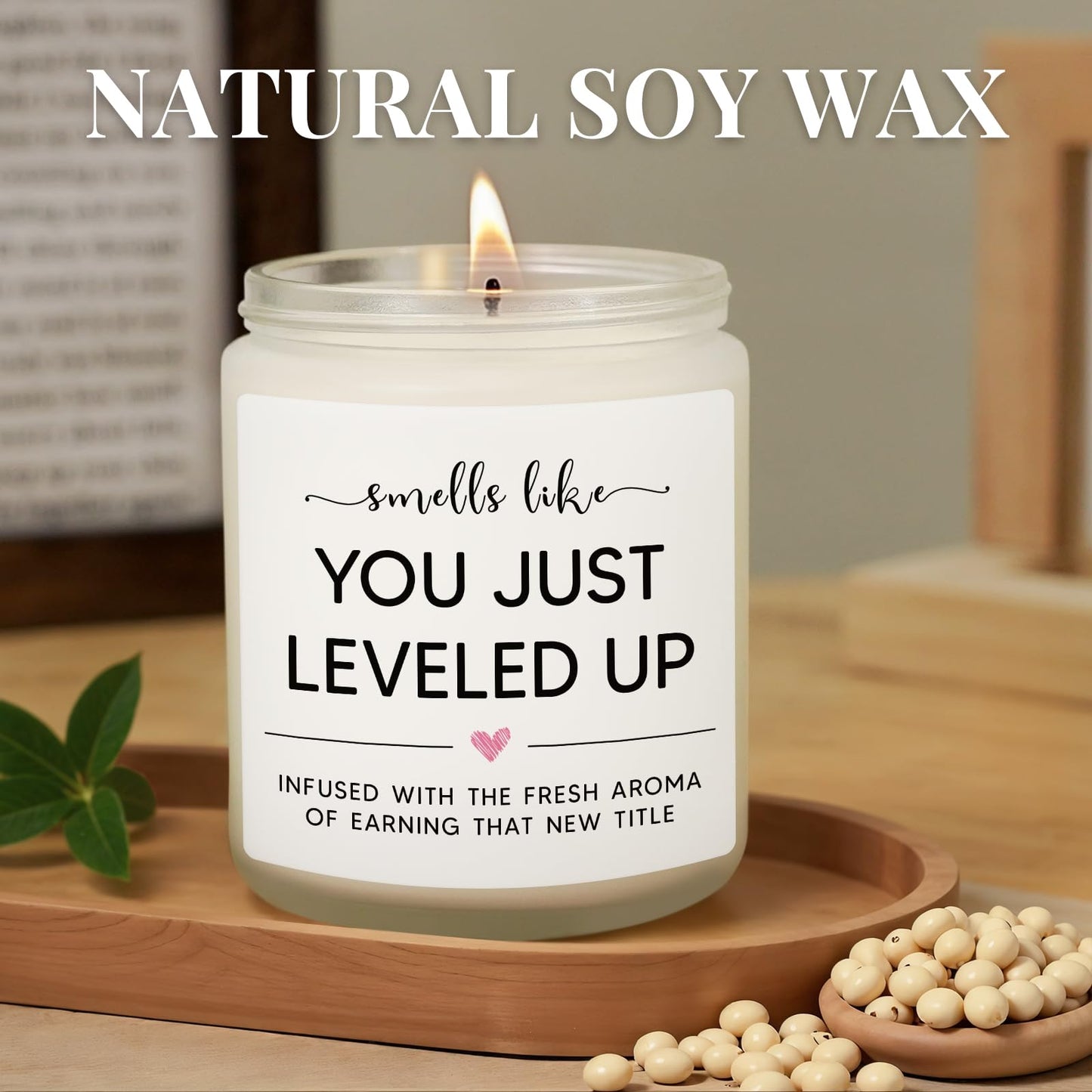 Promotion Gifts for Women at Work, New Job Candle Gifts, Congratulations Gift for Women, Funny Congrats Gift for Coworker, Gamer, Friend, Boss, Teachers, Nurses, Work Celebration Present