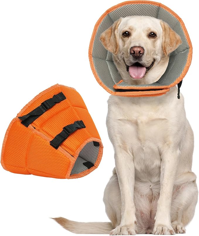 LETSQK Dog Cone Collar After Surgery, Soft Cone for Dogs to Stop Licking