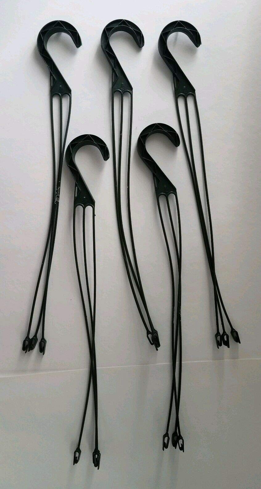 OTRIEK Green Replacement 3 Strand Plastic Hangers (Set of 5) for 45cm/17.7" Hanging Baskets