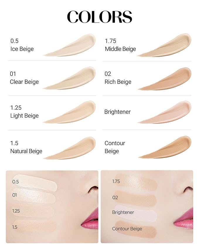 THESAEM Cover Perfection Tip Concealer 6.5g (# Contour Beige) - Countouring Conealer, Hairline & Sides of Nose & Cheek Bones