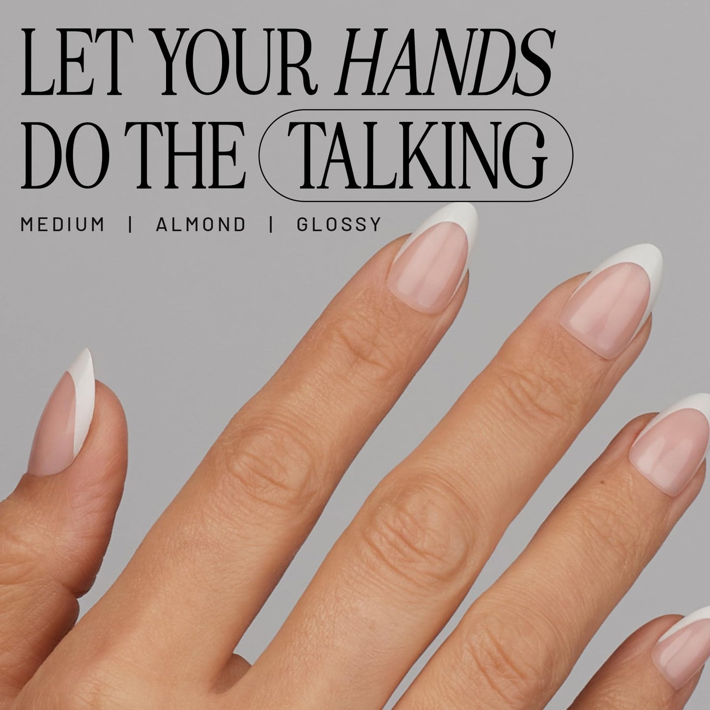 Lilac St - Press on Nails, Boudoir (30 Nails, 15 Sizes) - Medium, Almond, Glossy, Opaque - Brush On Nail Glue, Nail File, Cuticle Stick, Prep Pad - Cruelty Free, Vegan, Women Founded