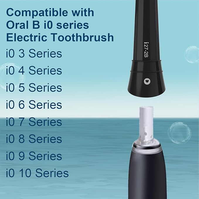 iO Replacement Heads Compatible with Oral B iO 2/3/4/5/6/7/8/9/10 Series Electric Toothbrush,IO Toothbrush Heads Compatible with Oral B iO,Medium-Hard bristles Care for Your Teeth