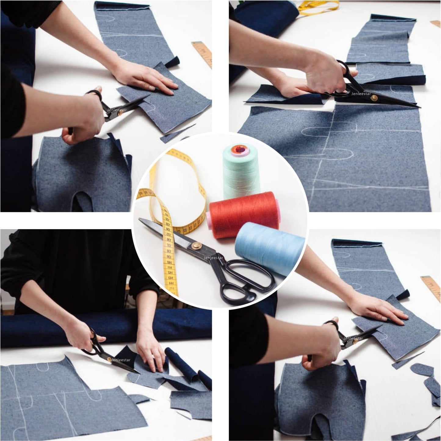 Fabric Scissors 10 Inch Sewing Dressmaking Scissors Professional Razor Sharp for Tailoring Leather Raw Materials - Japan High Carbon Steel Tailor Shears(Right-Handed) (Black-12 inch)