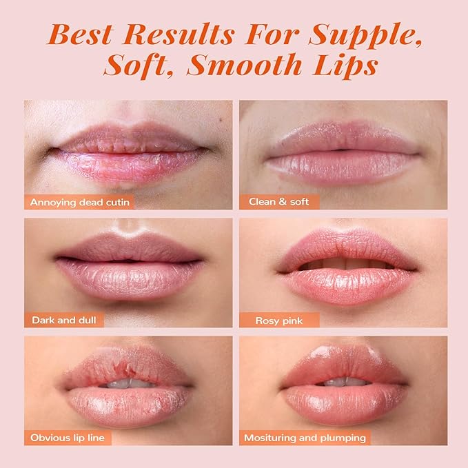 ANAI RUI 2 Lip Care Kits with Turmeric Lip Mask Set & Graperfruit Lip Treatmen Set for Dark Lips, Hydrating & PlumpIng Lips