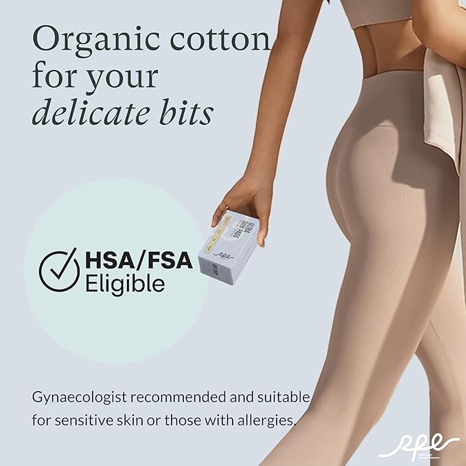 100% Organic Panty Liners for Women-240ct, Ultra Thin Cotton Cover, Regular Pantiliners, Light Absorbency, Unscented Barely There Pantie Liners (Regular Liner, Size 1, 240ct)
