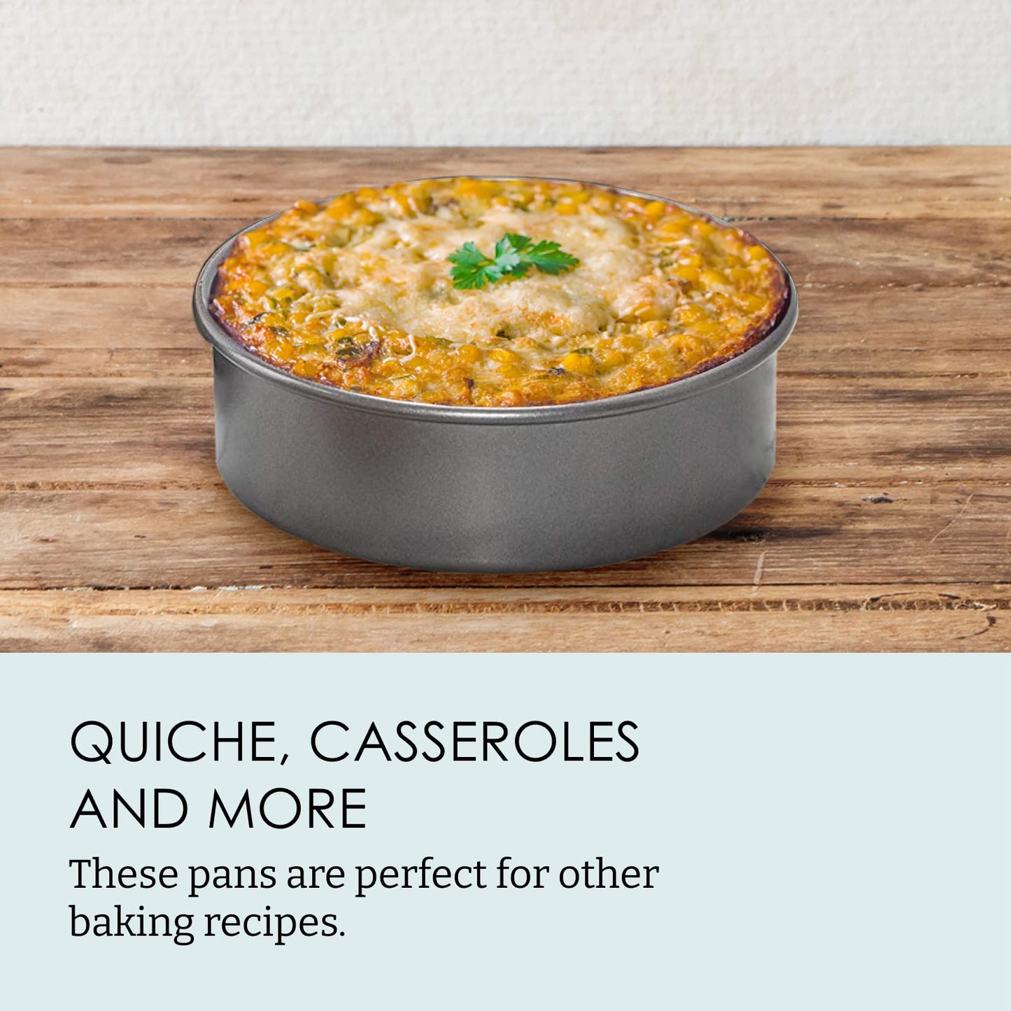 Chicago Metallic Professional 3-Piece Round Cake Pan Set - 6, 8, and 10 Inch Nonstick Carbon Steel Baking Pans, 2 Inches Deep, for Layered Celebration Cakes and Tiered Desserts