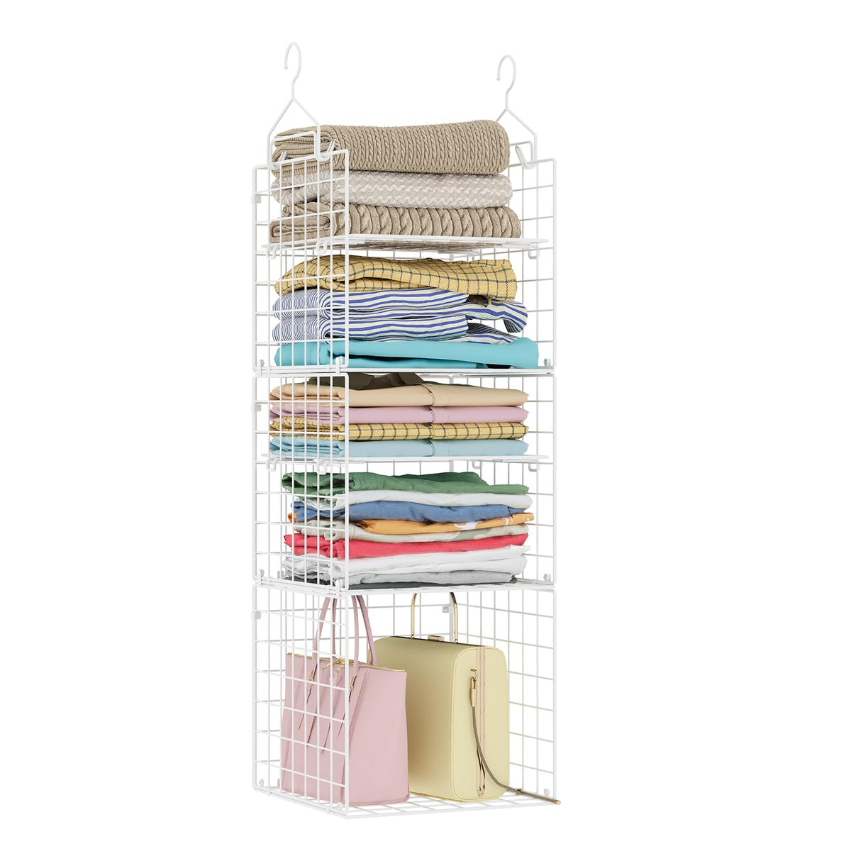 Closet Hanging Organizer and Storage (5 Count)