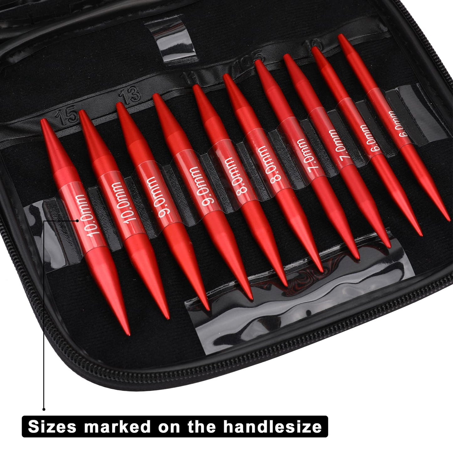 57 PCS Interchangeable Circular Knitting Needles Set, Aluminum Knitting Needles 3.0mm–10.0mm with 4 Cables, Ergonomic Handles & Storage Case, Complete Knitting Kit for Beginners & Advanced Projects