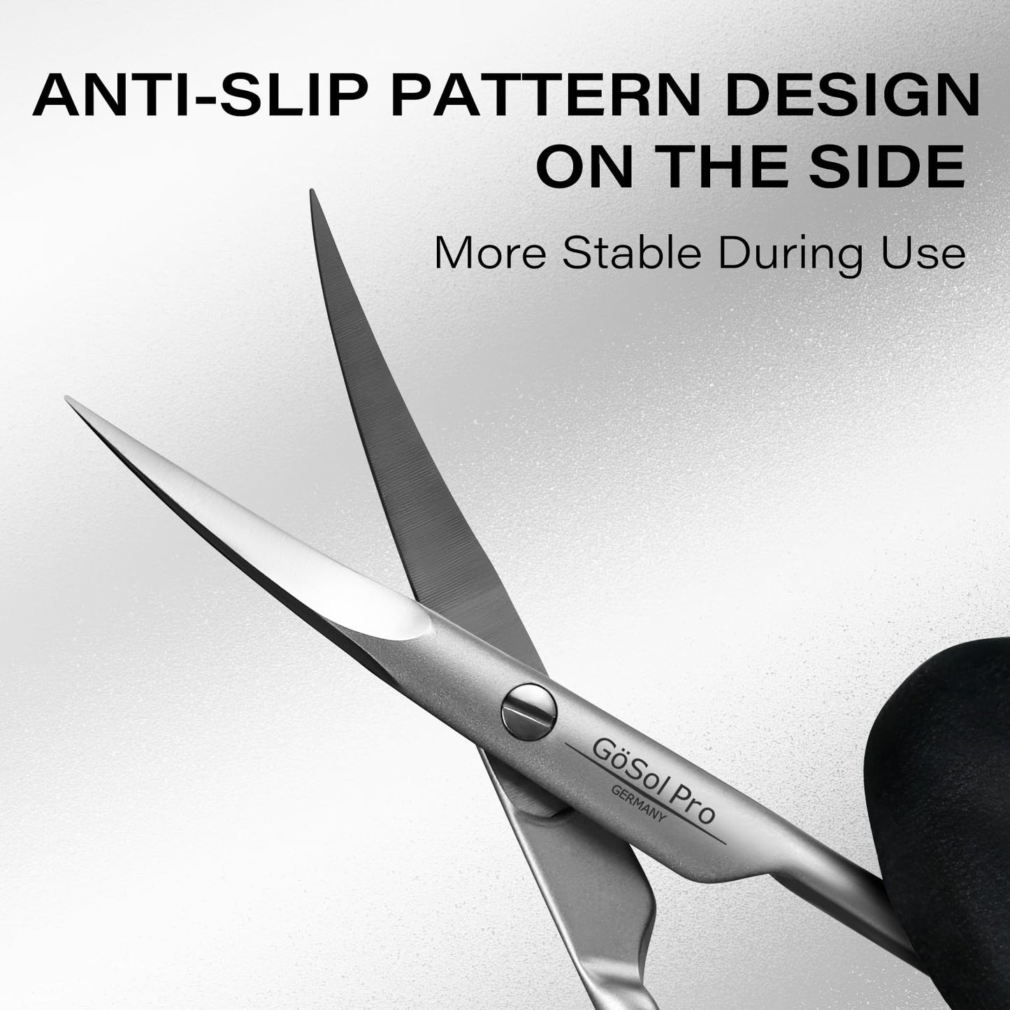 GöSol Cuticle Scissors Russian-Style Ultra Fine Curved Professional Cuticle Scissors 420 Stainless Steel, Precision Pointed Tip Grooming Scissors for Dead Skin; Eyebrow; Eyelash, Includes Leather Case