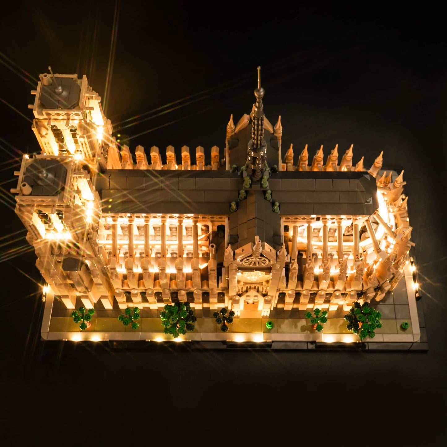 LocoLee Light Kit Compatible with Lego Notre Dame Cathedral Architecture 21061, Creative Lighting Set Accessories Compatible with Lego Paris Notre Dame 21061 Set, No Models Only Light (RC Version)