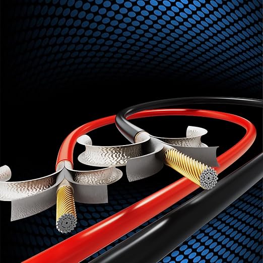 14 Gauge Electrical Wire 2 Pack Total 100ft-Black 50 ft and Red 50 ft Soft Flexible Copper-Clad Aluminum(CCA) 14 AWG PVC Wire for Lamp, Household Appliances RC Toys, Models, Auto, Electronics