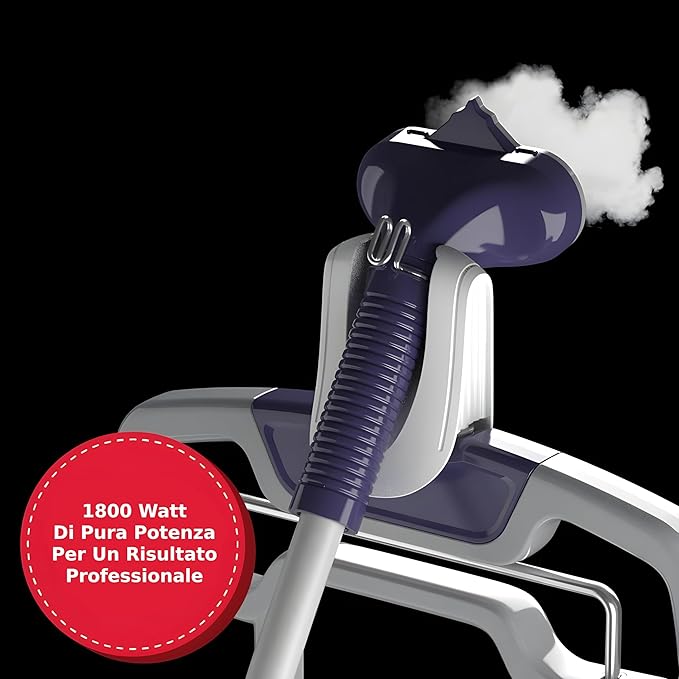 SINGER SteamWorks Pro 2.0 (1500W) | Standing Steamer for Clothes | 4 Steam Settings, Strong Penetrating Steam, 45 Second Heat-up & 2.5l Tank Capacity for Wrinkle-Free Results | White/Blue