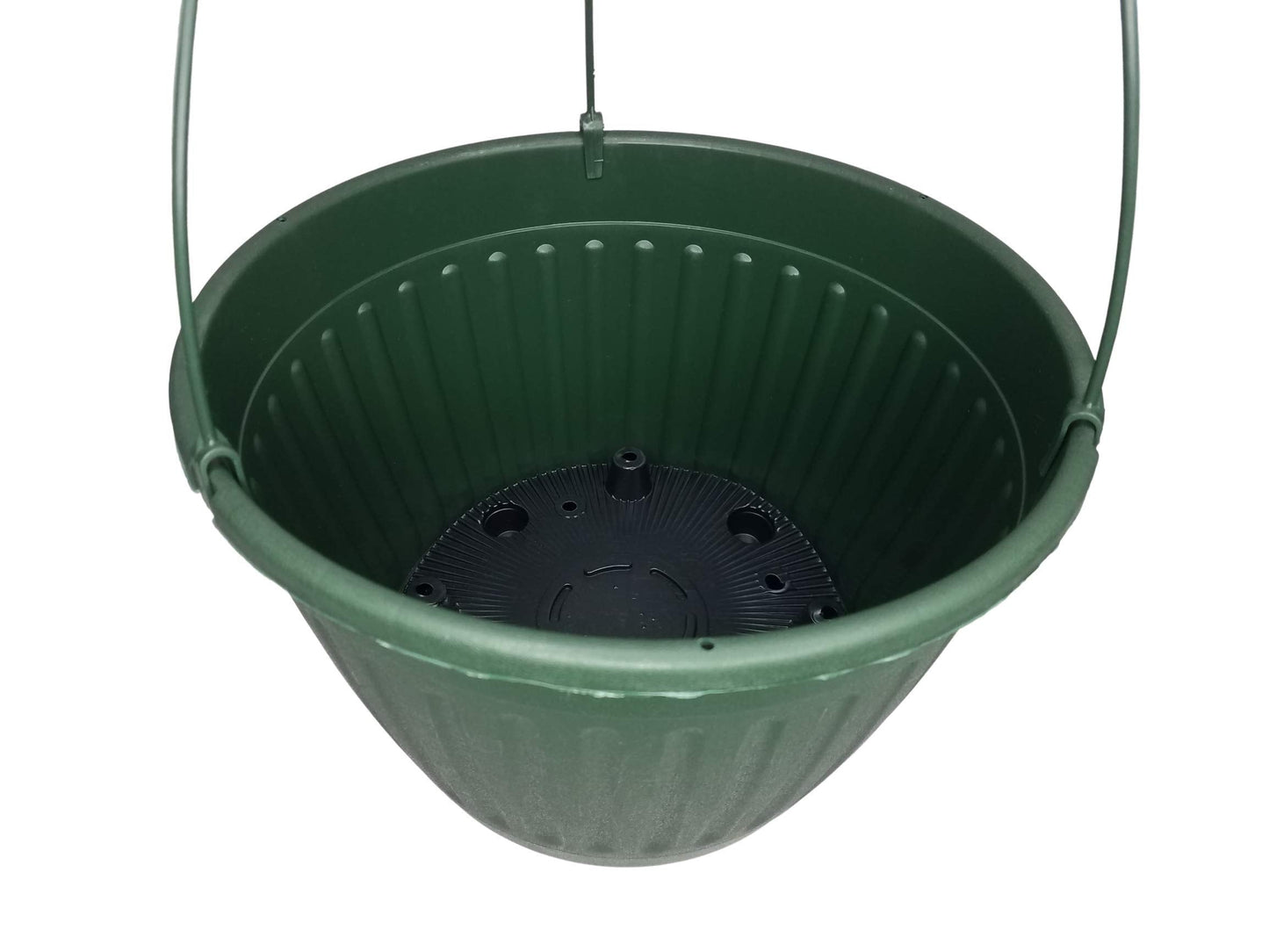 Landmark 10" Imperial Plastic Hanging Basket (Green, 10)