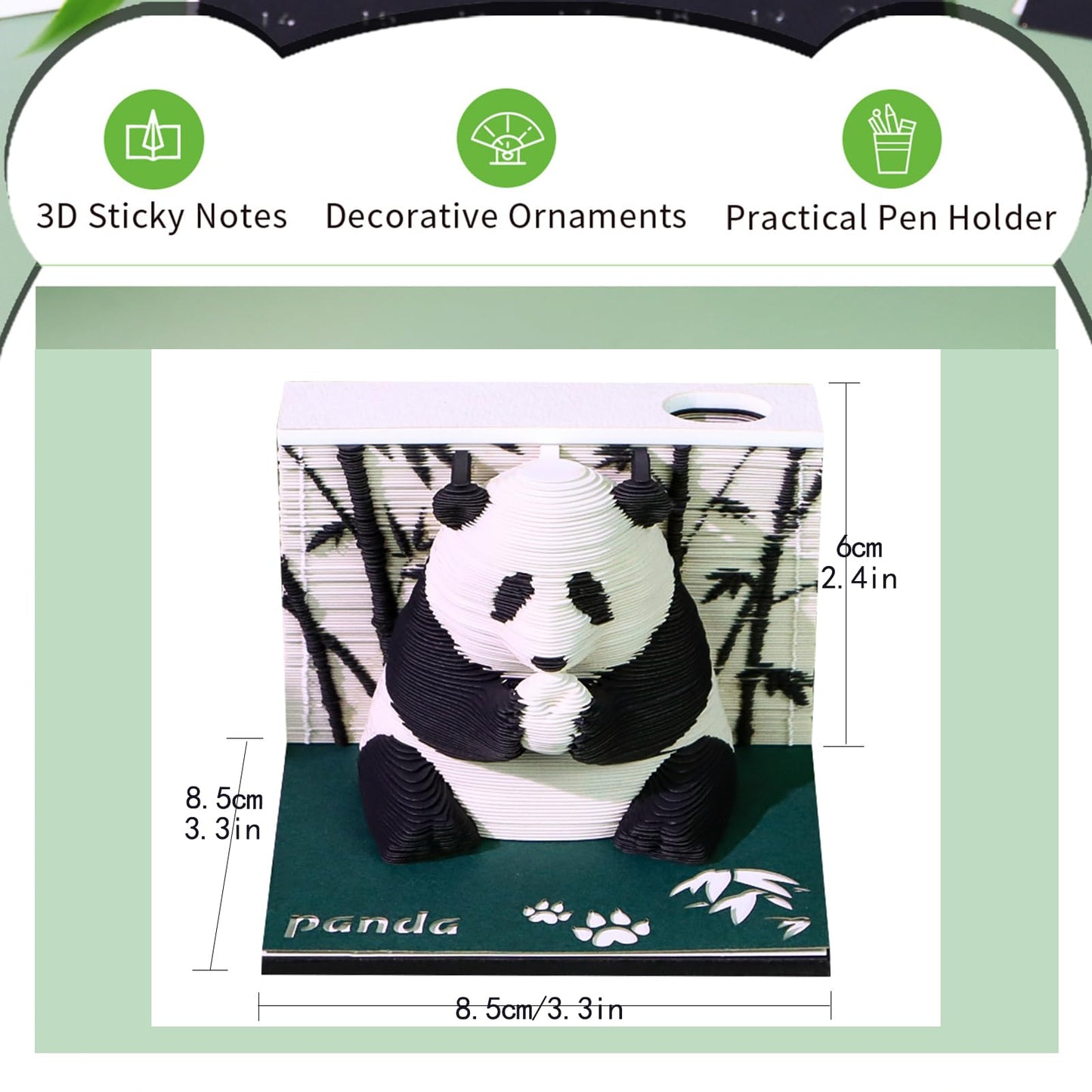 Time Piece Calendar 2026, 3D Time Piece Calendar 2026, DIY Tear Away 3D Artsy Pads, 3D Memo Pad Paper Carving Art for Desktop Decor