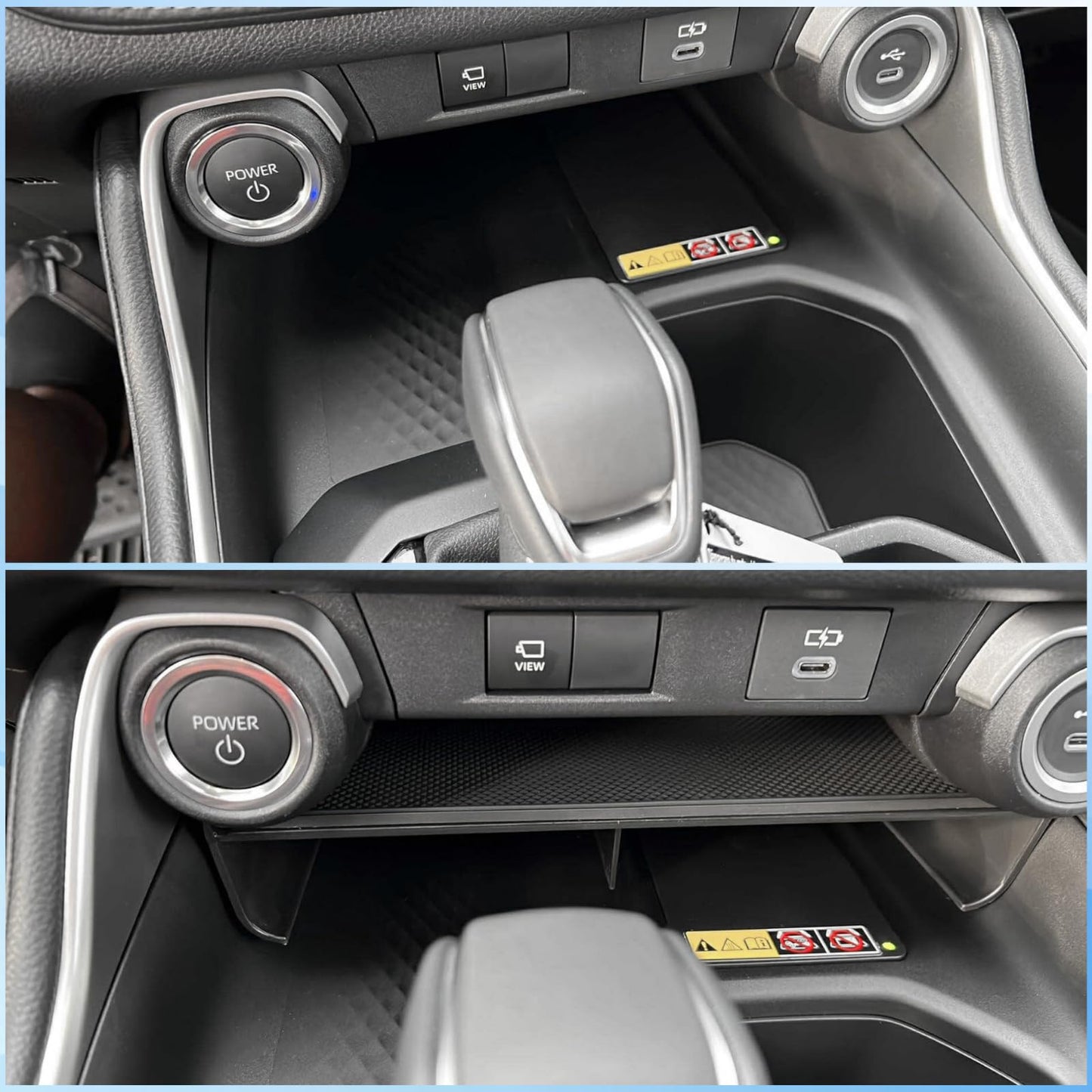Qlhshop Middle Center Console Organizer for Toyota Grand Highlander 2026 2025 2024 Front Console Insert Divider Tray Secondary Storage Cubby Interior Accessories - (Not for Highlander)