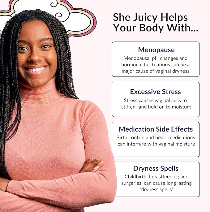 Flower Power She Juicy Feminine Support Capsules – 60 ct | Slippery Elm Bark Supplement for Women | Natural Hydration & Wellness | pH Balance Support | Made in USA | Vegan & Non-GMO