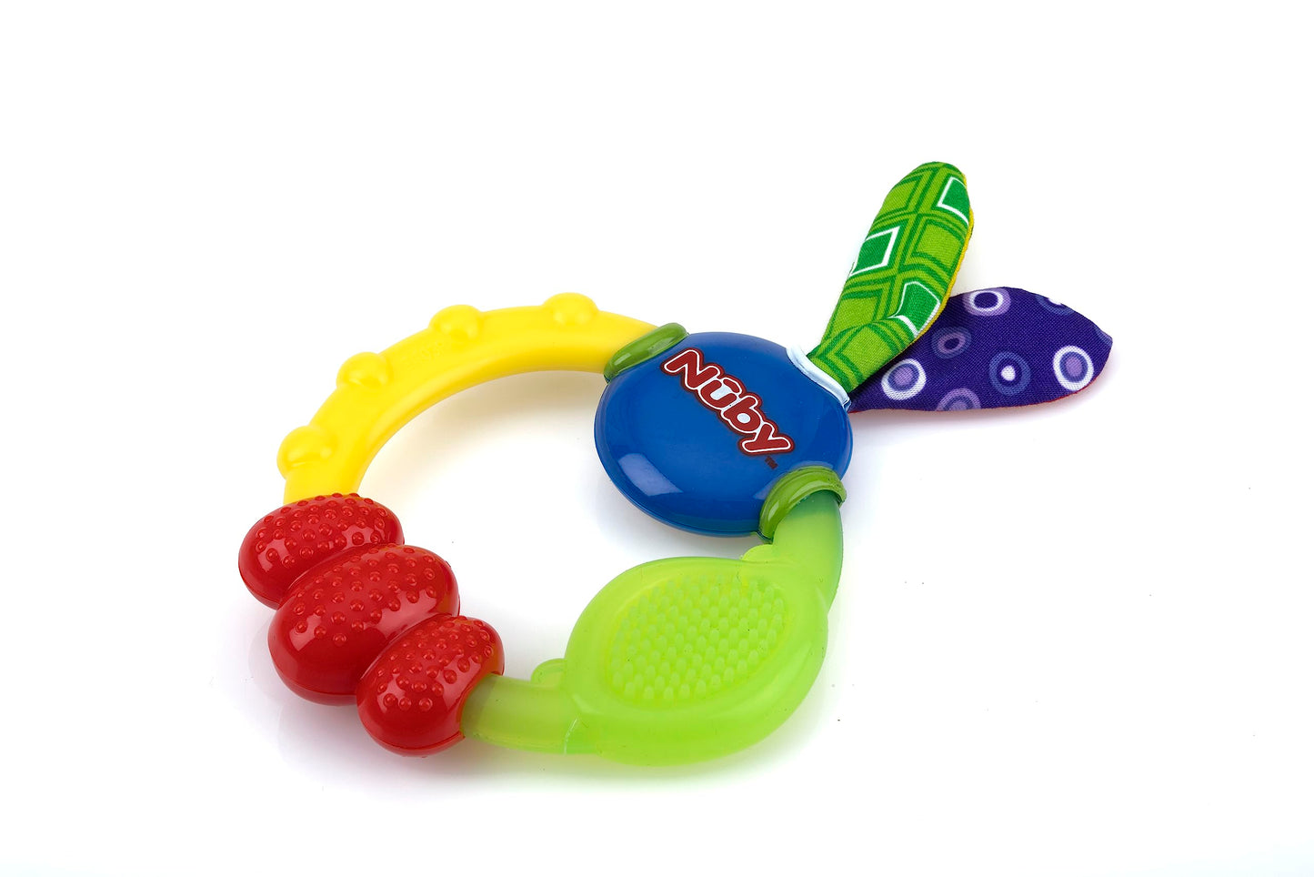 Nuby Wacky Teething Ring, Multicolor(Pack of 4)