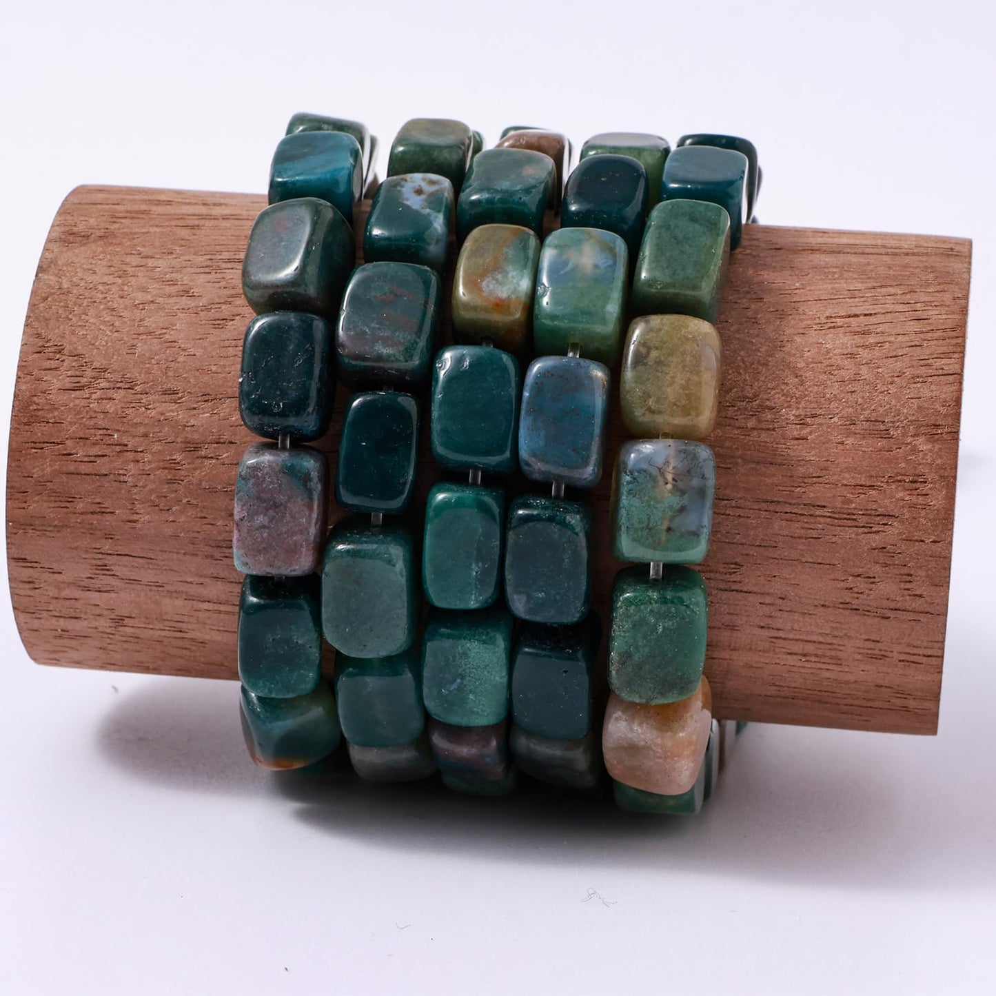 Natural Large Indian Agate Cube Stone Beads 8x11mm 38cm/str Loose Semi Gemstone Stone Square Beads for Making Bracelets Necklace