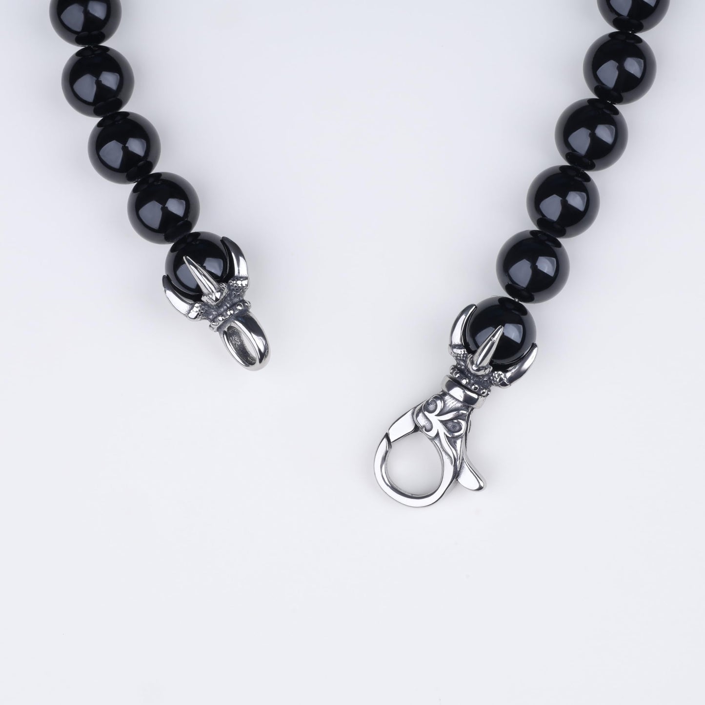 GAVU Crystal Beaded Bracelet for Men, 8mm Black Tourmaline Bracelet for Men 9"