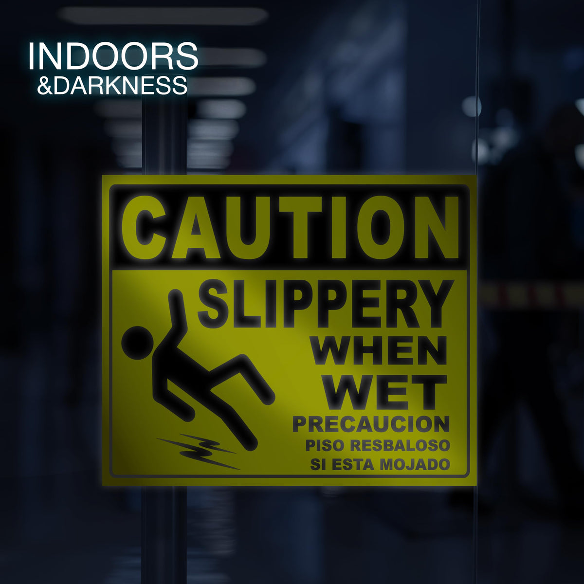 Caution Slippery When Wet Stickers (3 Count)