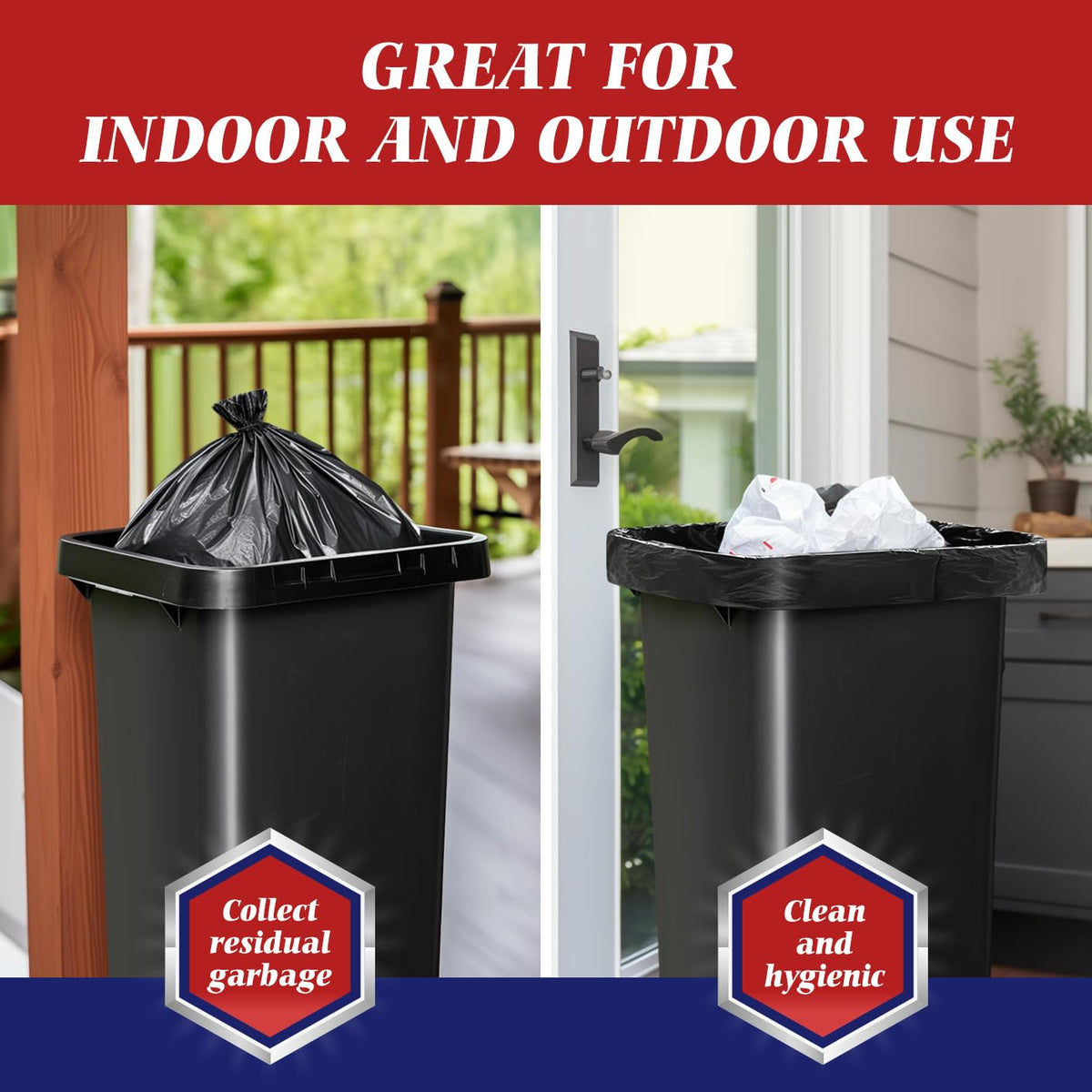 Large Black Trash Bags 30 (300 Count)